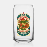 Santa Mahj Pint Glass - Cheers!