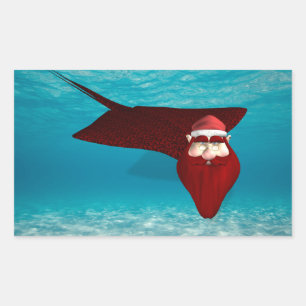 Santa Manta Rectangular Sticker