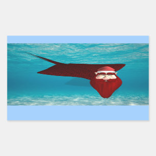 Santa Manta Rectangular Sticker