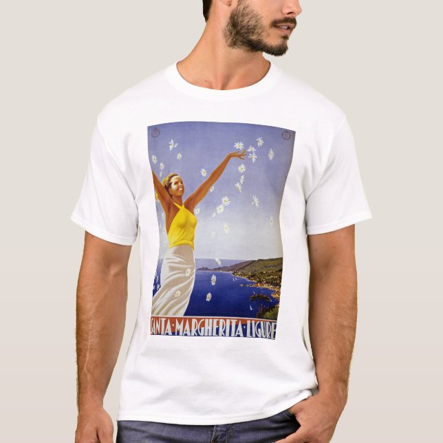 Santa Margherita Lgure with Daisys T-Shirt (Front)