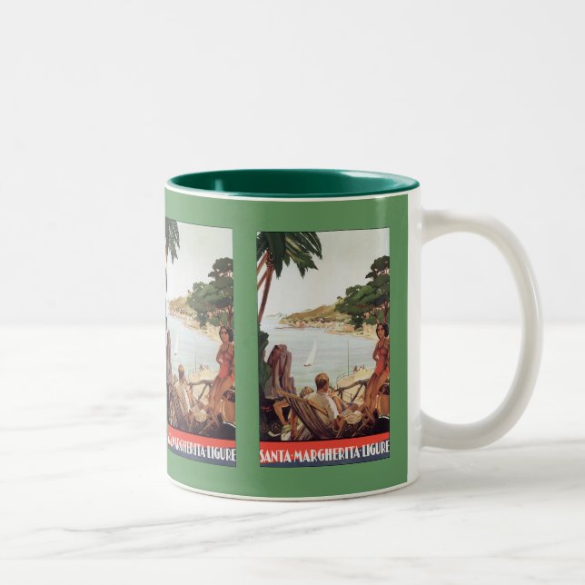 Santa Margherita Ligure Two-Tone Coffee Mug (Right)