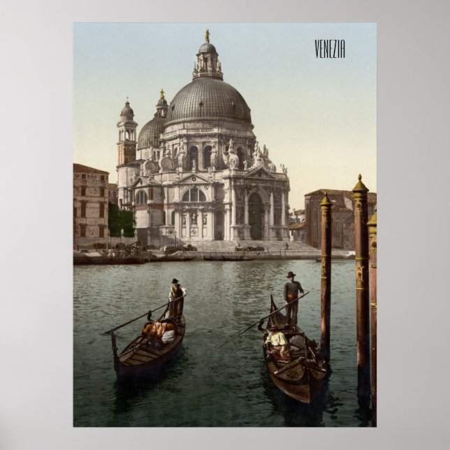 Santa Maria della Salute in Venice (c. 1900) Poster (Front)
