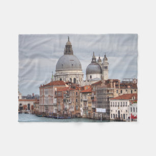 Santa Maria della Salute, Venice Italy Fleece Blanket