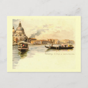 Santa Maria della Salute, Venice, Italy Vintage Postcard