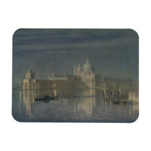 Santa Maria Della Salute, Venice, Moonlight, 1863 Magnet
