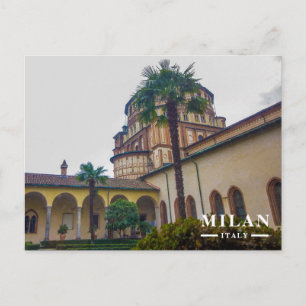 Santa Maria delle Grazie Cloister and Tribune Mila Holiday Postcard