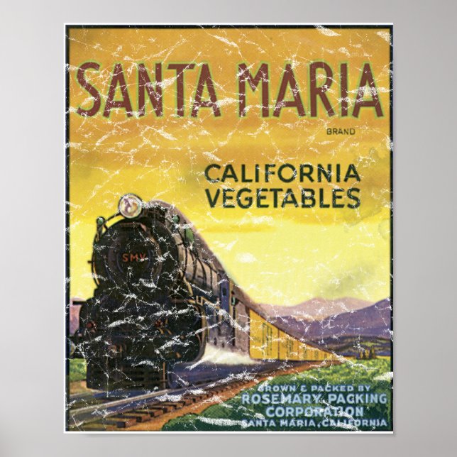 Santa Maria - distressed Poster (Front)