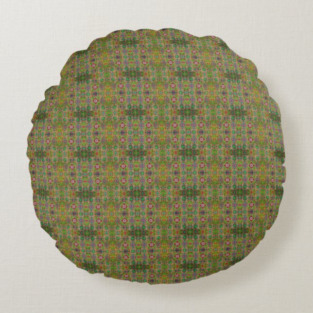 Santa Maria Fire Round Cushion (Front)