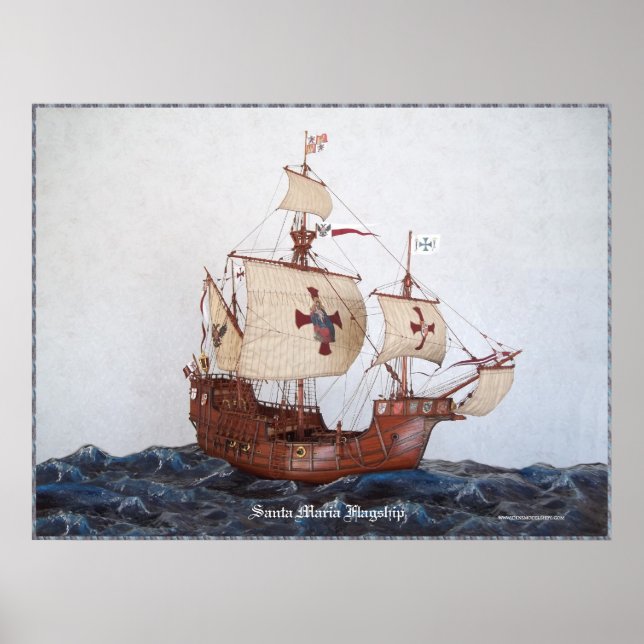 Santa Maria Flagship Picture Poster (Front)