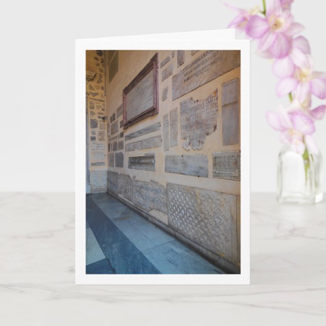 Santa Maria In Trastevere, Mosaic Art, Rome, Italy Card (Orchid)