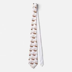 Santa Maria Sailboat Necktie Tie