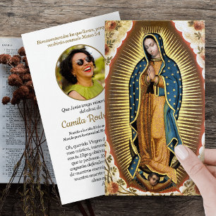 Santa Maria, Virgen de Guadalupe Prayer Card