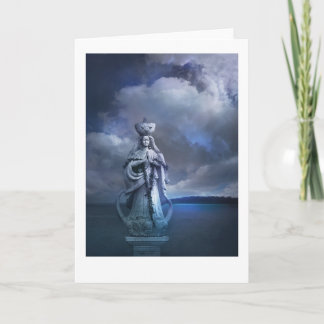 Santa Marian Kamalen Statue Card