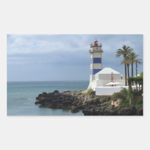 Santa Marta lighthouse Rectangular Sticker