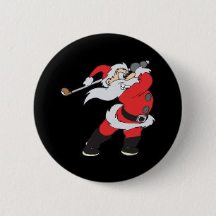 Santa Means Business 6 Cm Round Badge