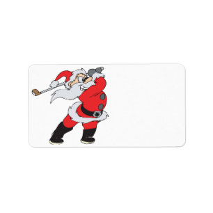 Santa Means Business Label