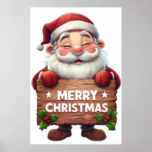Santa “Merry Christmas” – Festive Holiday Poster