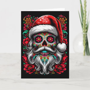 Santa Mexico Calavera Christmas Card