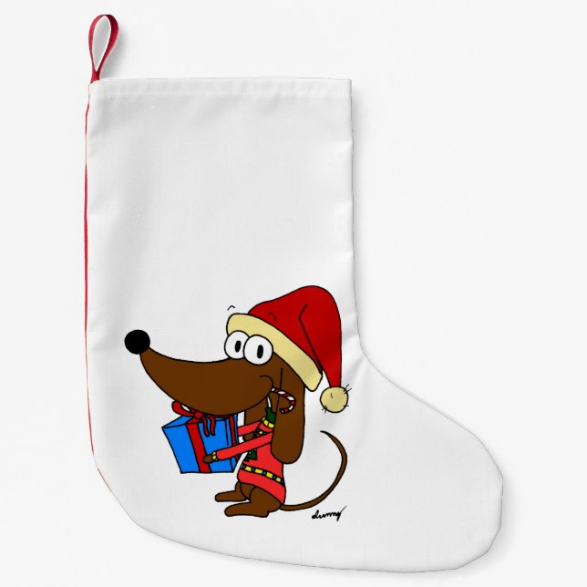 Santa Midge Christmas Stocking - Customisable (Front)