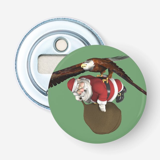 Santa Might Come A Bit Later Bottle Opener (Front)