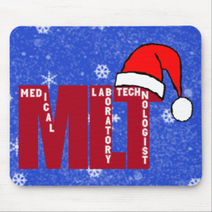 Santa MLT - CHRISTMAS MEDICAL LABORATORY TECH Mouse Pad