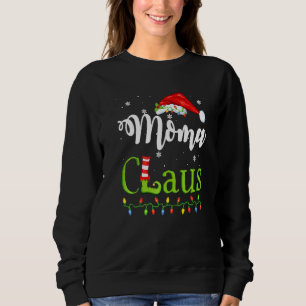 Santa Moma Claus Christmas Matching Family Sweatshirt