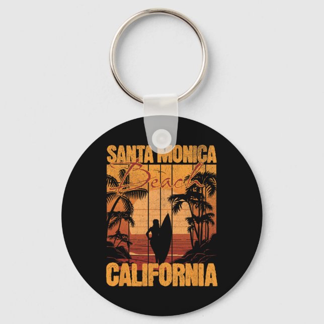 Santa Monica _11  Key Ring (Front)