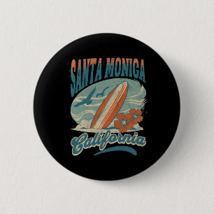 Santa Monica _2  6 Cm Round Badge
