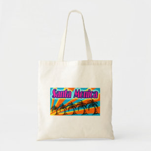 Santa Monica 5 Palm Trees Bag