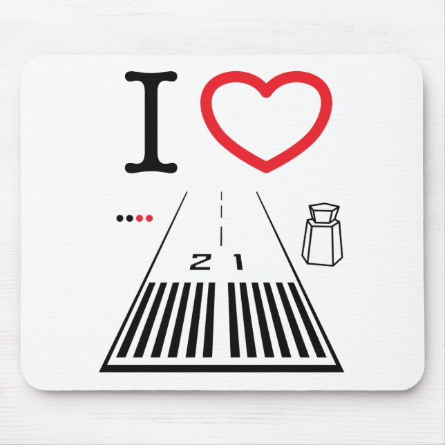 Santa Monica Airport Runway 21 - Mousepad (Front)