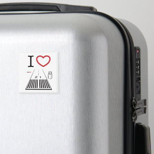 Santa Monica Airport Runway 21 square magnet