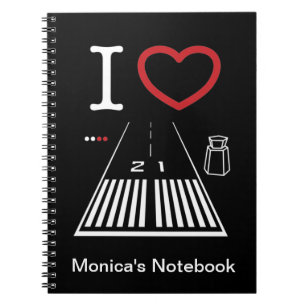 Santa Monica Airport Runway -Customisable Notebook