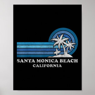 Santa Monica Beach California Family Summer Vacati Poster