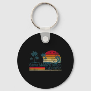 Santa Monica Beach California Family Vacation Palm Key Ring