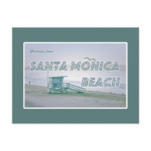 Santa Monica Beach, California Postcard