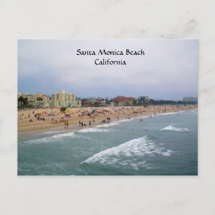 SANTA MONICA BEACH,CALIFORNIA postcard