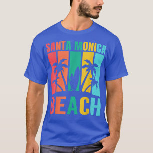 Santa Monica Beach California Surf Summer Vacation T-Shirt