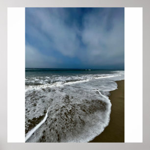 Santa Monica Beach in the fall. Poster