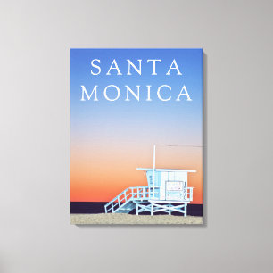 Santa Monica Beach Los Angeles, California Canvas Print