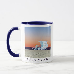 Santa Monica Beach   Los Angeles, California Mug