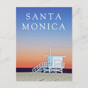 Santa Monica Beach Los Angeles, California Postcard