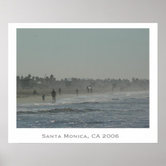 Santa Monica Beach Poster