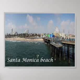Santa Monica Beach - United States - Poster