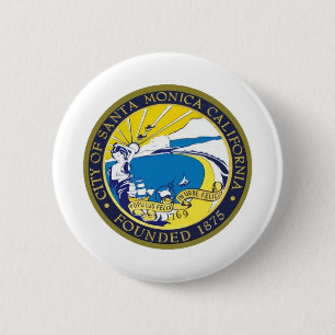 Santa Monica California 6 Cm Round Badge