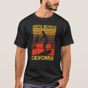 Santa Monica California Beach Surf Summer Vacation T-Shirt