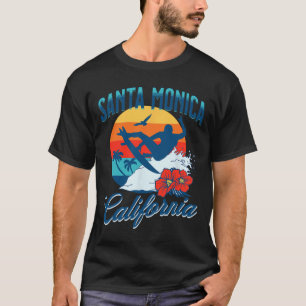 Santa Monica California Beach Surf Summer Vacation T-Shirt