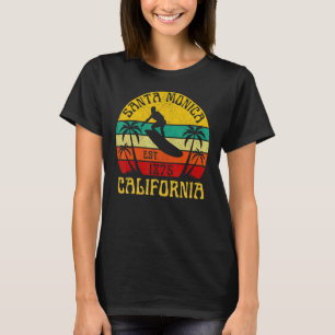 Santa Monica California Beach Surf Summer Vacation T-Shirt