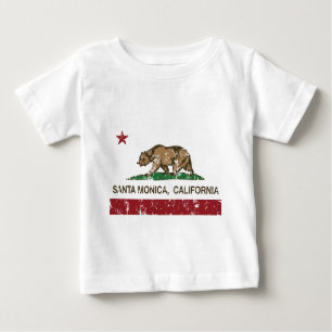 santa monica california flag baby T-Shirt