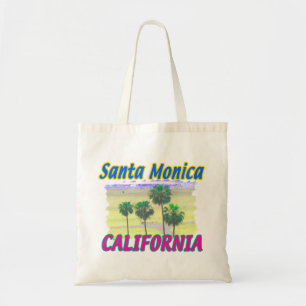 Santa Monica California Palm & Beach Bag