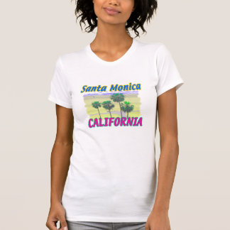 Santa Monica California Palm & Beach T-Shirt